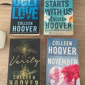 Vollen Hoover: verity, ugly love, November 9th, it starts with us